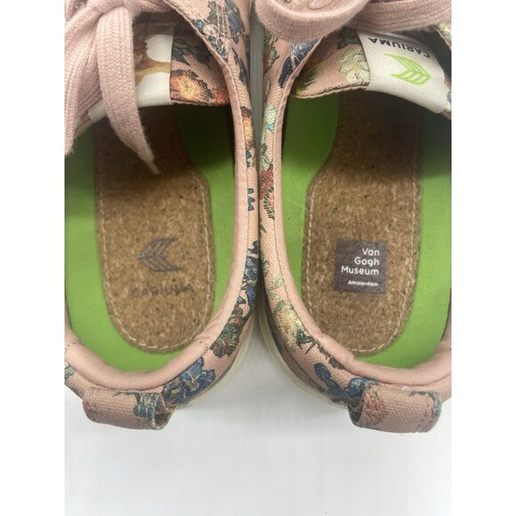 Cariuma Van Gogh Museum Sneakers Flower Canvas W 12 M 10.5 Casual Boho Unisex - Picture 4 of 5